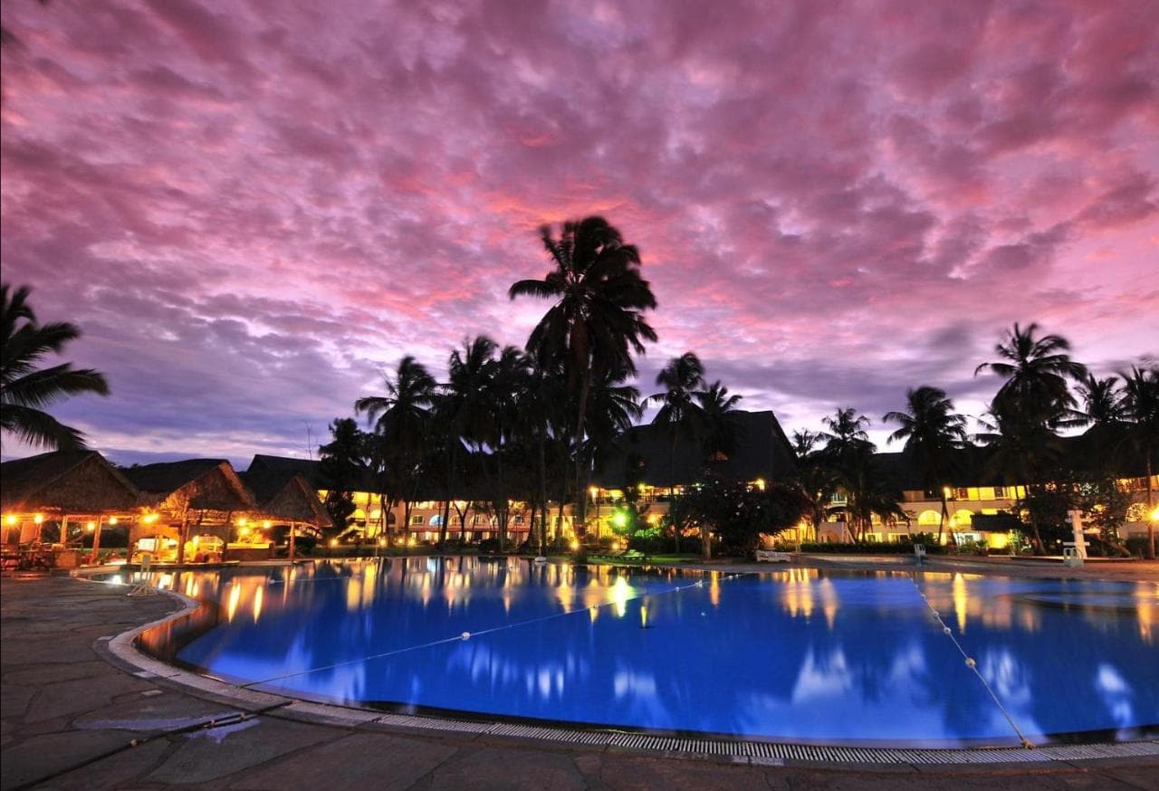 Reef Hotel Mombasa beachfront view